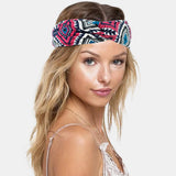 Women,Bohemian,Style,Diamond,Lattice,Pattern,Casual,Outdoor,Headdress,Elastic,Cross,Headband