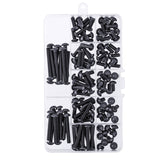 Suleve,M5CH6,120Pcs,Socket,Button,Screw,Grade,Carbon,Steel,Assortment