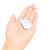 10Pcs,5x3cm,Blank,Label,Stainless,Steel,1.2mm
