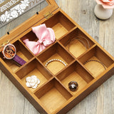 Wooden,Kitchen,Spice,Section,Compartments,Container,Storage,Chest,Holder