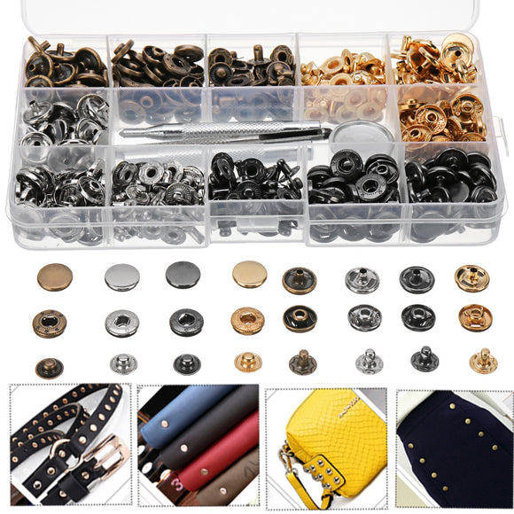 Rivets,Leather,Craft,Fasteners,Buttons,Copper,Press,Studs,Silver,Bronze,Rivets,Tools