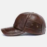 Genuine,Leather,Large,Thickness,Windproof,Protection,Baseball