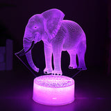 Elephant,Model,Remote,Control,Touch,Switch,Acrylic,Colors,Colorful,Light,Christmas,Decorations