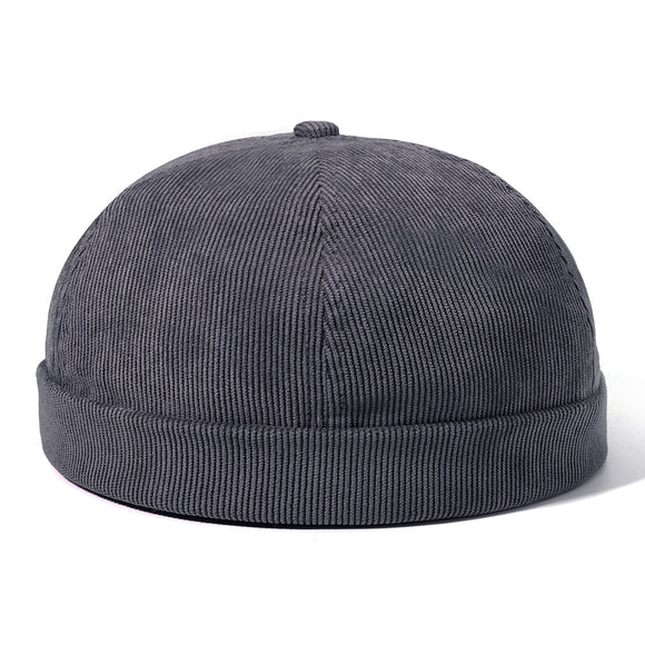 Womens,Winter,Corduroy,Adjustable,French,Brimless,Fashion,Skullcap,Sailor