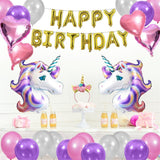 Unicorn,Balloons,Birthday,Party,Supplies,Birthday,Decorations