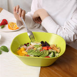 Green,Salad,Round,Rectangle,Large,Capacity,Serving,Microwavable,Fruit,Vegetable,Snacks