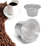 Reusable,Stainless,Steel,Refillable,Coffee,Capsule,Nespresso,Machine