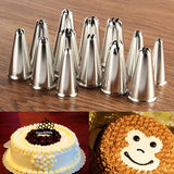 14Pcs,Stainless,Steel,Flower,Icing,Piping,Nozzles,Pastry,Decorating,Accessories,Baking