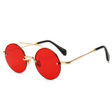 Women,Outdoor,Casual,Narrow,Frame,Modern,Retro,Round,Sunglasses