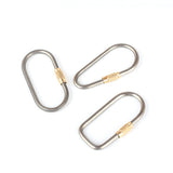 Titanium,Chain,Carabiner,Screw,Bottle,Buckle,Hanging,Padlock,Chain,Camping,Hiking