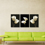 Miico,Painted,Three,Combination,Decorative,Paintings,Botanic,White,Flower,Decoration