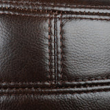 Genuine,Leather,Winter,Protection,Solid,Color,Peaked