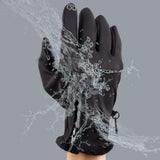 Unisex,Winter,Finger,Zipper,Glove,Waterproof,Outdoor,Mountaineering,Touch,Screen,Velvet,Motorcycle