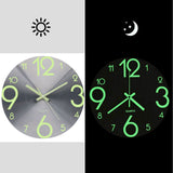 Luminous,Clock,Number,Quartz,Hanging,Clocks,Bedroom,Decor