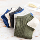 Cotton,Stripe,Patchwork,Invisible,Socks,Outdoor,Sport,Liner,Sneaker,Slippers,Socks