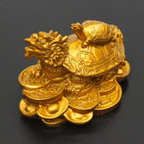 Resin,Statue,Decoration,Dragon,Turtle,Tortoise,Money,Wealth,Figurine