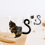 Glass,Cartoon,Children's,Creative,Handle,Coffee,Transparent,Juice,Drink