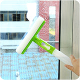 Double,Foldable,Cleaning,Brush,Squeeze,Water,Spray,Glass,Kitchen,Bathroom,Wiper