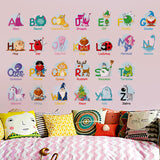 Children's,Nursery,School,Background,Alphabet,Stickers