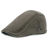 Women,Cotton,Washed,Beret,Fashion,Label,Buckle,Adjustable,Cabbie,Gentleman