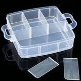 Transparent,Plastic,Compartment,Storage,Layer,Jewelery,Craft,Beads,Organizer