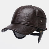 Genuine,Leather,Protection,Large,Windproof,Baseball