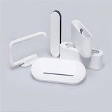 Happy,Bathroom,Mount,Organizer,Toothbrush,Mobile,Phone,Paper,Shelf,Holder