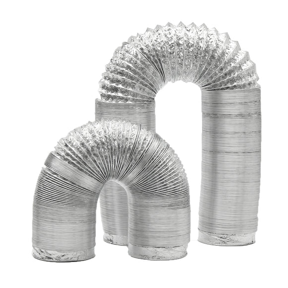 100mm,Aluminum,Flexible,Ducting,Ventilation,Hydroponic