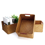 Seaweed,Woven,Storage,Basket,Fruit,Sundries,Organizer,Fruit,Container