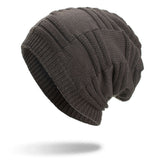 Winter,Velvet,Thicken,Hedging,Double,Layers,Earmuffs,Knitted,Beanie