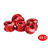 Aluminum,Alloy,Tooth,Screw,Bicycle,Crankset,Double,Chainring