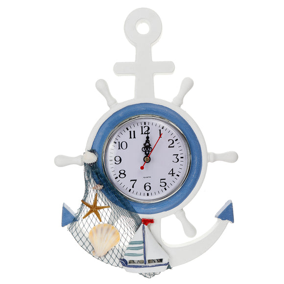 Clocks,Mediterranean,Style,Clocks,Hanging,Rudder,Watch,Creative,Living,Decor,Horloge