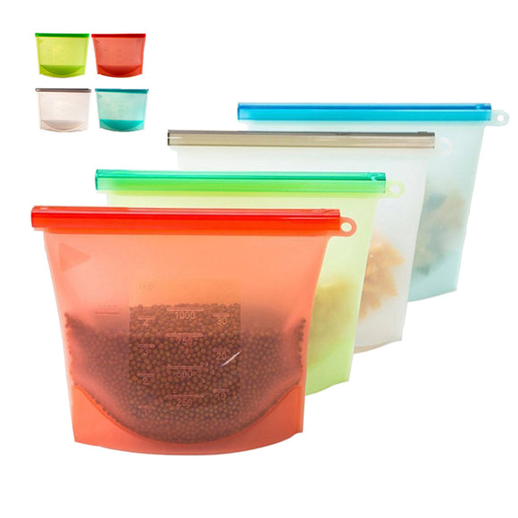 Reusable,Silicone,Fresh,Storage,Sealed,Containers,Refrigerator,Kitchen,Vacuum