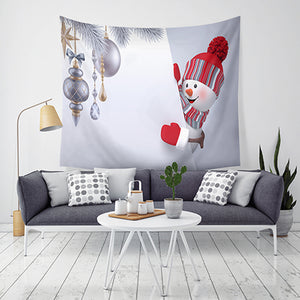 Loskii,Christmas,Tapestry,Santa,Print,Hanging,Tapestry,Decor,Christmas,Decorations