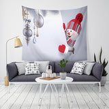 Loskii,Christmas,Tapestry,Santa,Print,Hanging,Tapestry,Decor,Christmas,Decorations