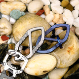 Titanium,Alloy,Double,Heads,Carabiner,Outdoor,Sports,Hiking,Climbing,Hanging,Buckle,Keychain