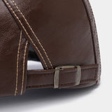 Banggood,Design,Leather,Solid,Color,Outdoor,Forward,Beret