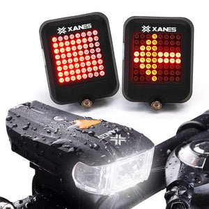 XANES,600LM,German,Standard,Front,Light,Intelligent,Brake,Warning,Bicycle,Taillight