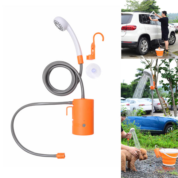IPRee,Outdoor,Electric,Shower,Nozzle,Sprinkler,Water,Charge,Clean,Camping,Travel