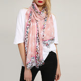 Unique,Breathable,Leopard,Print,Scarf,Summer,Cotton,Special,Shawl,Women