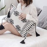 Blanket,Tassel,Snowflake,Geometry,Cotton,Knitted,Blanket