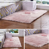 60X180cm,Artificial,White,Carpet,Floor,Fluffy,Living,Chair,Cushion