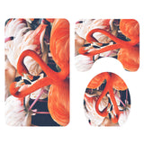 Flamingo,Waterproof,Bathroom,Shower,Curtain,Pedestal,Toilet,Cover,Shower,Curtains,Bathroom,Decor