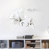Sticker,Romantic,White,Orchid,Flowers,Sticker,Decal,Living,Bedroom,Decor