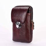 Outdoor,Retro,Vertical,Leather,Waist,Portable,Buckle,Wallet,Multifunctional,Phone