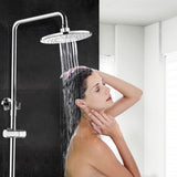 Rainfall,Shower,Large,Pressure,Shower,Polish,Chrome,Finish,Filter