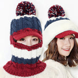 Women,Windproof,Thicken,Velvet,Beanie,Earmuffs,Patchwork