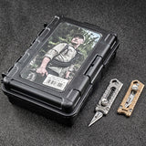 OUTDOORS,5.3cm,Blade,Knife,Titanium,Alloy,Keychain,Blade,Utility,Blade,Outdoor,Survival,Multifunctional,Tools