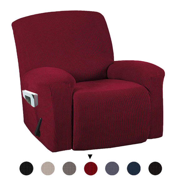 Recliner,Chair,Covers,Washable,Stretch,Cover,Pocket,Furniture,Protector,Solid,Color,Armchair,Supplies