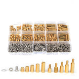 Suleve,M3BH6,750Pcs,Brass,Column,Standoff,Support,Spacer,Pillar,Stainless,Steel,Cross,Screw,Assortment,Board